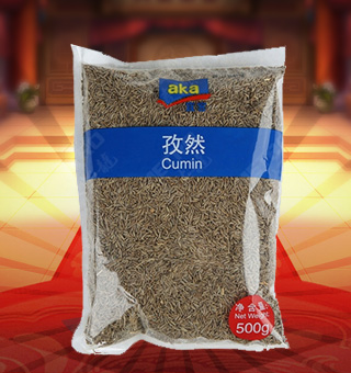 宜客(AKA)孜然產(chǎn)自四川成都500g每袋，選用上等優(yōu)質(zhì)的孜然為原料，經(jīng)現(xiàn)代先進(jìn)的工藝，精心制作而成，品質(zhì)天然，口味純正。營養(yǎng)豐富，天然美味，綠色健康，氣味芳香，味道純正，品質(zhì)有保障，可放心食用。塑料質(zhì)地包裝，簡潔大方，食用簡單，是您廚房常備品的上好選擇，帶給您全新的精彩體驗(yàn)。