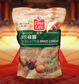 薈食(FINE LIFE)臻選桂圓產(chǎn)自福建莆田500g每袋，精選優(yōu)質(zhì)桂圓為原料，經(jīng)先進(jìn)工藝精心制作而成，果實(shí)渾圓，果肉晶瑩易剝離，輕松享受。薈食臻選桂圓中富含豐富的蛋白質(zhì)、脂肪、碳水化合物及鈉等微量元素，有助于補(bǔ)充人體所需。采用精美袋式包裝，大氣上檔次，果肉適合煮粥、煲湯等，食法多樣，是你居家生活的必備選擇。