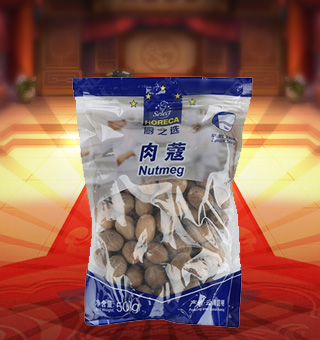 廚之選(HORECA SELECT)肉蔻產(chǎn)自四川成都500g每袋，精細(xì)加工而成，質(zhì)量上乘，備受廣大專業(yè)廚師和消費(fèi)者歡迎和厚愛，是您廚房必備品。保留了肉蔻中原有的滋味、氣味和全部的營養(yǎng)物質(zhì)，風(fēng)味獨(dú)特，定會讓您回味無窮。不使用化學(xué)劑、無化學(xué)殘留、不破壞營養(yǎng)成分，給家人一份天然、一份健康、一份安心。